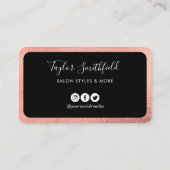 バラ金ゴールドロイヤリティカード 名刺 (裏面)