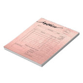 バラ金ゴールドロカスタムゴベーカリーインボイスPastry Chef ノートパッド (回転)