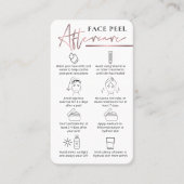 バラ金ゴールドロゴケミカル顔ピールアフターケア 名刺 (正面)