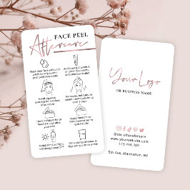 バラ金ゴールドロゴケミカル顔ピールアフターケア 名刺