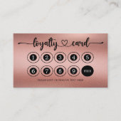 バラ金ゴールドロゴストアサロンコーヒーショップ ロイヤリティカード (正面)