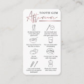 バラ金ゴールドロゴティース結晶アフターケア歯科医 名刺 (正面)