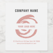 バラ金ゴールドロゴ記号 ワインラベル (シングルラベル)