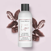 バラ金ゴールドロゴ4 OZコスメティックボトルラッパーラベル 長方形シール