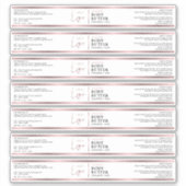 バラ金ゴールドロゴ4 OZコスメティックJAR Waterprofラベル シール (正面)