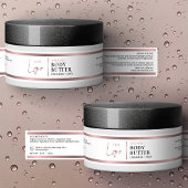 バラ金ゴールドロゴ4 OZコスメティックJAR Waterprofラベル シール