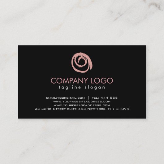 バラ金ゴールドロゴ 名刺 (裏面)