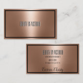 バラ金ゴールドロゼゴエレガントルドミニマリモダンスト 名刺 (正面/裏面)