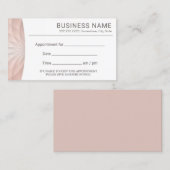 バラ金ゴールドロータスフローラサロンスパアポイントメント 予約カード (正面/裏面)