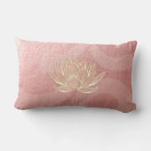 バラ金ゴールドロータスヨガスタジオメディテーションインストラクター ランバークッション (裏面)