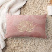 バラ金ゴールドロータスヨガスタジオメディテーションインストラクター ランバークッション (ブランケット)