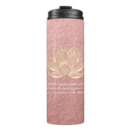 バラ金ゴールドロータスヨガ瞑想インストラクター引用文 タンブラー