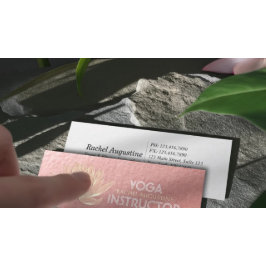 バラ金ゴールドロータスヨガ瞑想霊気インストラクター スキニー名刺