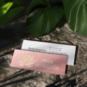 バラ金ゴールドロータスヨガ瞑想霊気インストラクター スキニー名刺