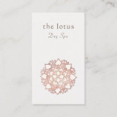 バラ金ゴールドロータロゴホリスティックヘルス&ウェルネス 名刺 (正面)