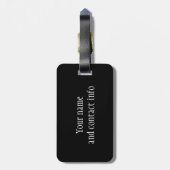 バラ金ゴールドワイングラス金属荷物 ラゲッジタグ (裏面縦)