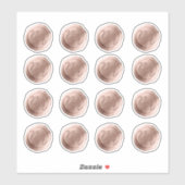 バラ金ゴールドワックスシールイニシャル結婚ズモノグラム シール (シート)