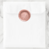 バラ金ゴールドワックスシールプリントシール結婚ズ封筒 ラウンドシール (バッグ)