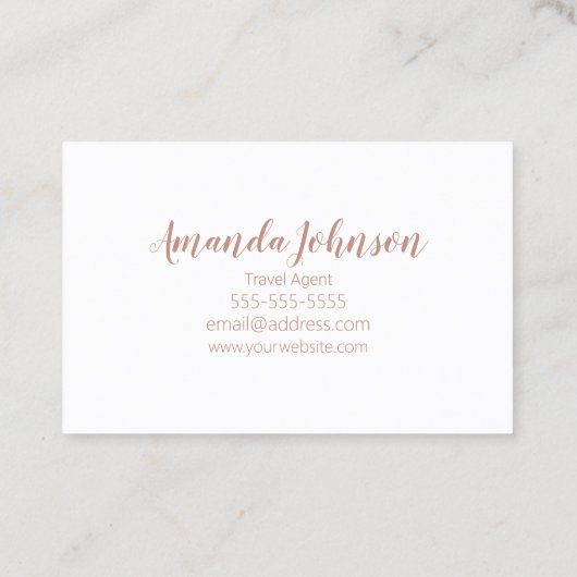 バラ金ゴールドワールドマップトラベルエージェント名刺 名刺 (裏面)