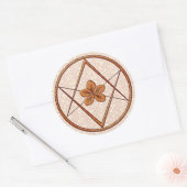 バラ金ゴールド一包 ラウンドシール (封筒)