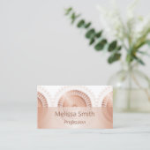 バラ金ゴールド三つ折曼荼羅 名刺 (スタンド正面)