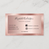 バラ金ゴールド事業ソーシャルメディア 名刺 (裏面)