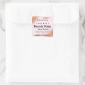 バラ金ゴールド体バタークリームロションリップバームラベル スクエアシール (バッグ)