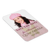 バラ金ゴールド保存日付キンセアニェラ写真 マグネット (右側)