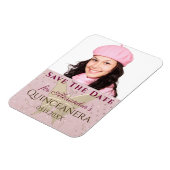 バラ金ゴールド保存日付キンセアニェラ写真 マグネット (左側)