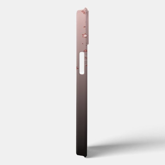 バラ金ゴールド光沢のある星グラデーション銅名ガーリー Case-Mate iPhoneケース (裏面 / 右)