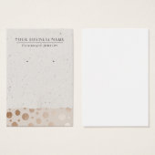 バラ金ゴールド円モダンイヤリングディスプレイカード (正面&裏面)