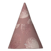 バラ金ゴールド円：ヴィンテージ抽象芸術 パーティーハット (右)