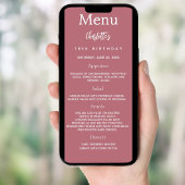 バラ金ゴールド写真おもしろいファクト誕生日メニューカード 招待状