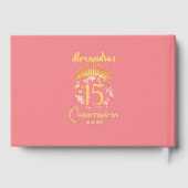 バラ金ゴールド写真ヴィンテージボホキンセニェラスペインの ゲストブック (裏面)