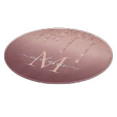 バラ金ゴールド切断ボーカスタムドの文字あなたの名前 カッティングボード (角)