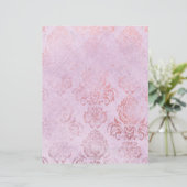 バラ金ゴールド効果ヴィンテージパターン紙 (スタンド正面)