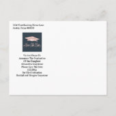 バラ金ゴールド卒業キャップセーブザデートブルー 案内ポストカード (裏面)