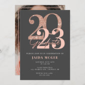 バラ金ゴールド卒業発表パーティの招待状 招待状 (正面/裏面)