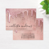 バラ金ゴールド厚グリッタードリップブレスレットディスプレイ (デスク)