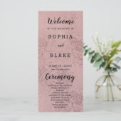 バラ金ゴールド及びフローラ結婚式 プログラム (スタンド正面)