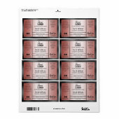 バラ金ゴールド及びブラックシャイン効果油血清 ラベル (フルシート)