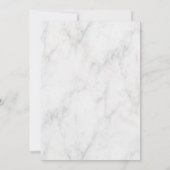 バラ金ゴールド及び大理石婚約招待状 招待状 (裏面)