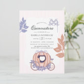 バラ金ゴールド及び薄紫グリッタープリンセスキンセアニラ 招待状 (スタンド正面)