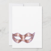 バラ金ゴールド及び薄紫グリッタープリンセスキンセアニラ 招待状 (裏面)