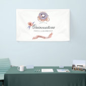 バラ金ゴールド及び薄紫グリッタープリンセスキンセアニラ 横断幕 (トレードショー)