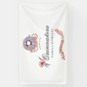 バラ金ゴールド及び薄紫グリッタープリンセスキンセアニラ 横断幕 (縦)