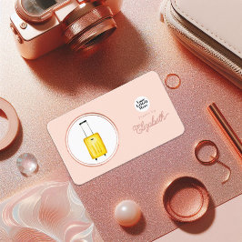 バラ金ゴールド及び赤面ピンクエレガントイベントプランナー 名刺