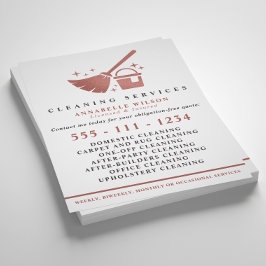 バラ金ゴールド及び赤面ピンククリーニングサービス チラシ