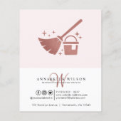 バラ金ゴールド及び赤面ピンククリーニングサービス チラシ (裏面)