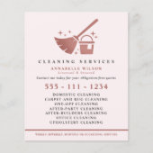 バラ金ゴールド及び赤面ピンククリーニングサービス チラシ (正面)